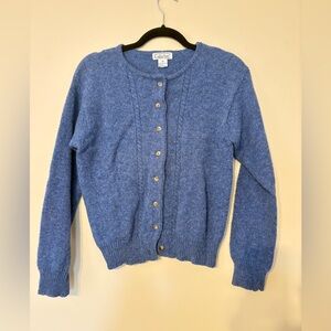 Gallagher 100% Shetland Wool Cable Knit Cardigan Vintage Women’s Size Medium